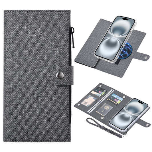 For iPhone 16 ViLi GBS-C Series MagSafe Magnetic RFID Leather Flip Phone Case(Black) by ViLi