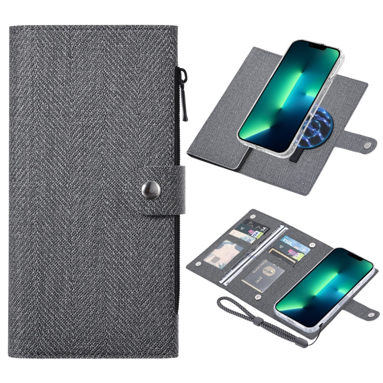 For iPhone 13 Pro ViLi GBS-C Series MagSafe Magnetic RFID Leather Flip Phone Case(Black) - iPhone 13 Pro Cases by ViLi | Online Shopping UK | buy2fix