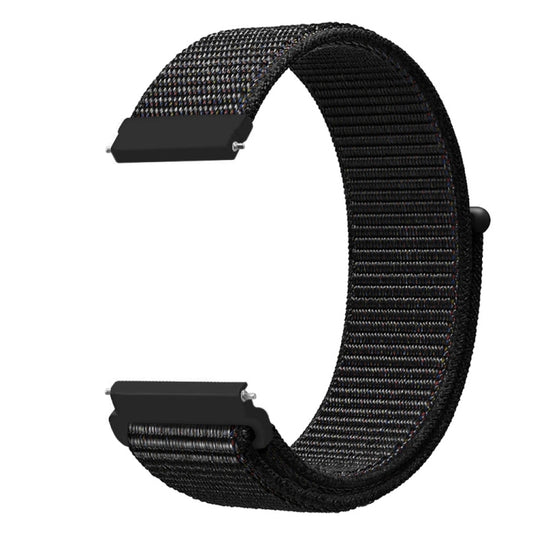 For Samsung Galaxy Watch 46mm Nylon Braided Watch Band(Black) - Watch Bands by buy2fix | Online Shopping UK | buy2fix