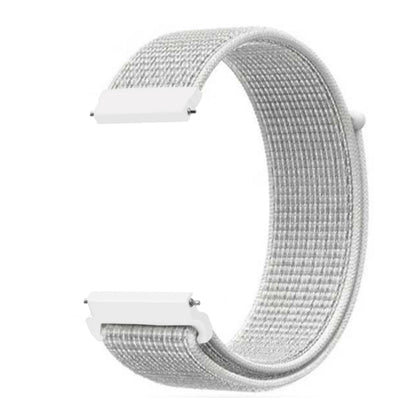 For Samsung Galaxy Watch 46mm Nylon Braided Watch Band(Summit White) - Watch Bands by buy2fix | Online Shopping UK | buy2fix