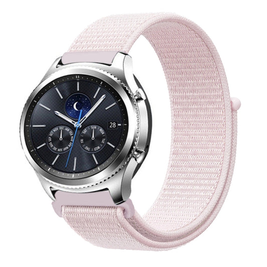 For Samsung Galaxy Watch 42mm Nylon Braided Watch Band(Pearl Pink) by buy2fix