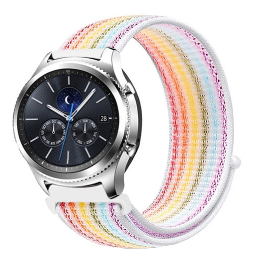 For Samsung Galaxy Watch 42mm Nylon Braided Watch Band(Colorful) by buy2fix