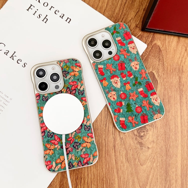 For iPhone 15 Pro Max Denior A18 Paint MagSafe Phone Case(Butterflies) - iPhone 15 Pro Max Cases by Denior | Online Shopping UK | buy2fix