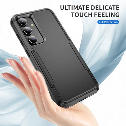 For Samsung Galaxy S25 5G TPU + PC Shockproof Protective Phone Case(Black) - Galaxy S25 5G Cases by buy2fix | Online Shopping UK | buy2fix