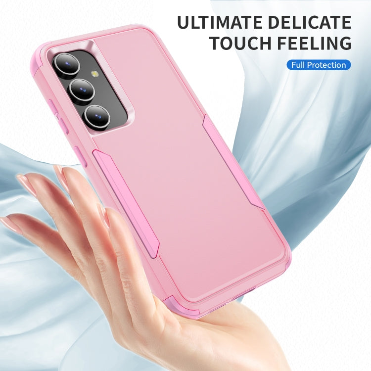For Samsung Galaxy S25+ 5G TPU + PC Shockproof Protective Phone Case(Pink) by buy2fix