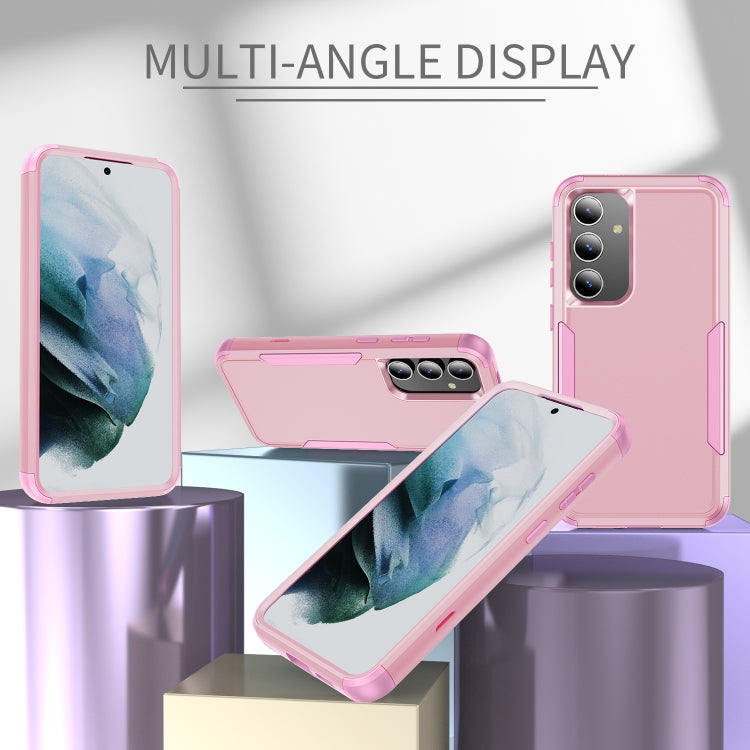 For Samsung Galaxy S25+ 5G TPU + PC Shockproof Protective Phone Case(Pink) by buy2fix