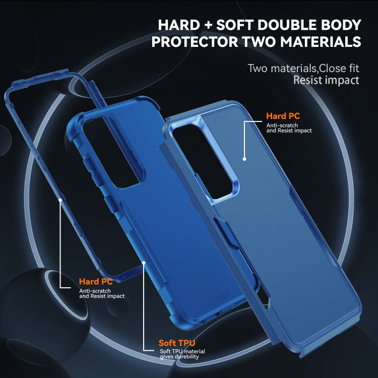 For Samsung Galaxy S25+ 5G TPU + PC Shockproof Protective Phone Case(Royal Blue) by buy2fix