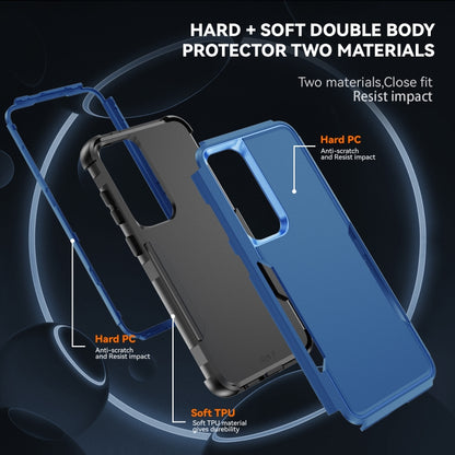 For Samsung Galaxy S25+ 5G TPU + PC Shockproof Protective Phone Case(Royal Blue + Black) - Galaxy S25+ 5G Cases by buy2fix | Online Shopping UK | buy2fix