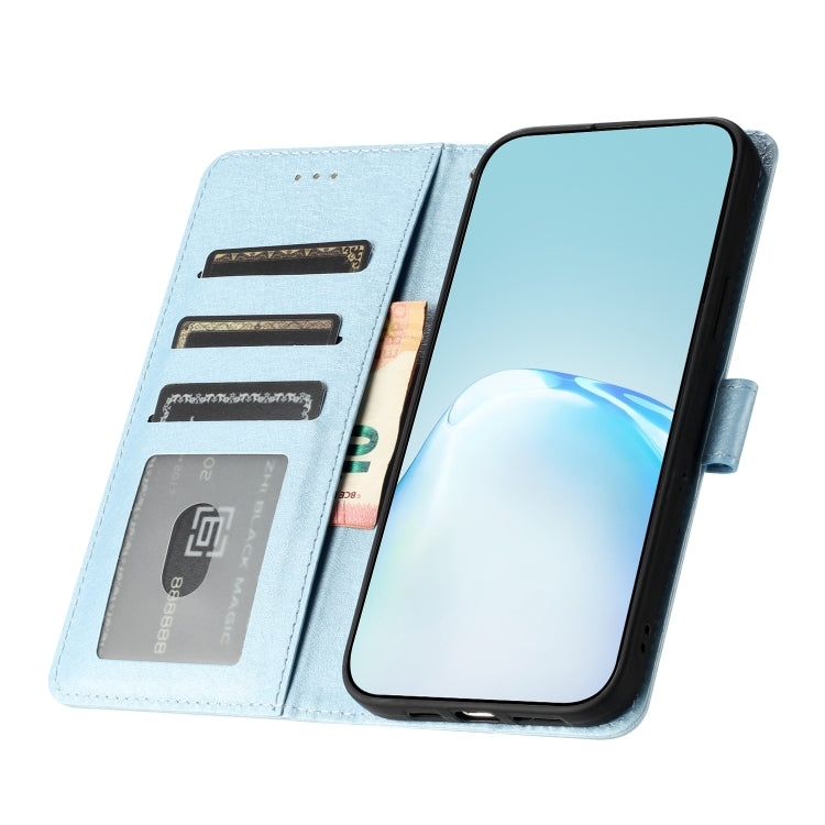 For Samsung Galaxy S25+ 5G Silk Texture Horizontal Flip Leather Phone Case(Light Blue) - Galaxy S25+ 5G Cases by buy2fix | Online Shopping UK | buy2fix