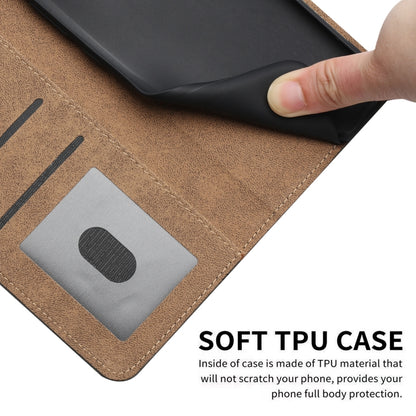 For Samsung Galaxy S25 Ultra 5G Cowhide Texture Stitching Leather Phone Case(Coffee) by buy2fix