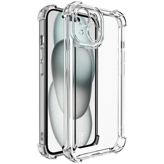 For iPhone 15 imak UX-4 Series Four-corner Shockproof Phone Case(Transparent) - iPhone 15 Cases by imak | Online Shopping UK | buy2fix