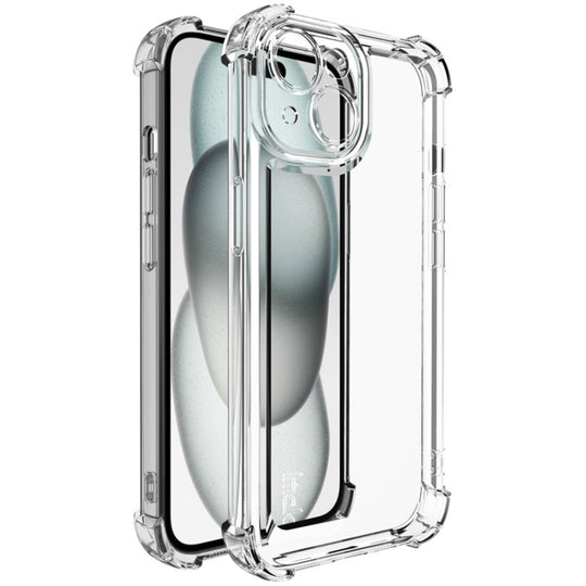 For iPhone 15 imak UX-4 Series Four-corner Shockproof Phone Case(Transparent)