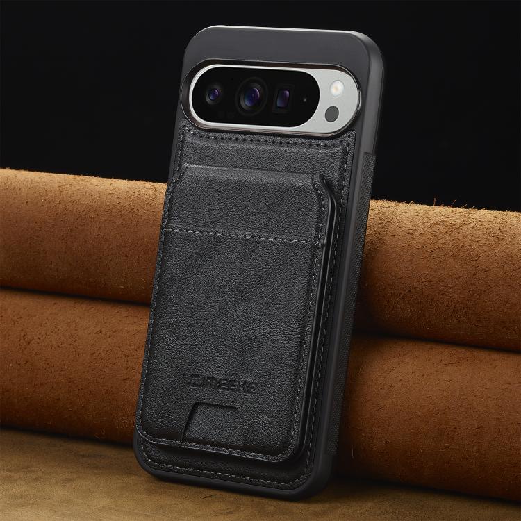 For Google Pixel 10 / 10 Pro LC.IMEEKE L3 Series Detachable RFID Card Bag Magsafe Phone Case(Black) - Google Cases by LC.IMEEKE | Online Shopping UK | buy2fix