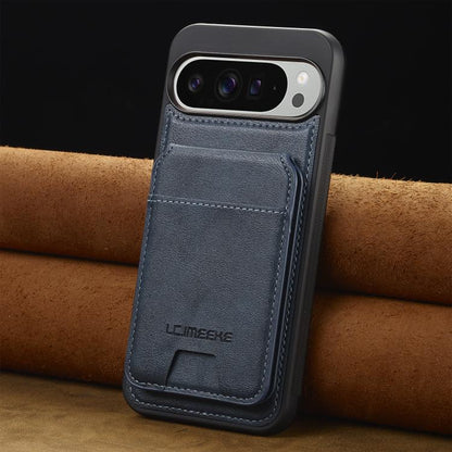 For Google Pixel 10 / 10 Pro LC.IMEEKE L3 Series Detachable RFID Card Bag Magsafe Phone Case(Blue) - Google Cases by LC.IMEEKE | Online Shopping UK | buy2fix