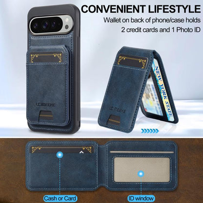 For Google Pixel 10 Pro XL LC.IMEEKE L3 Series Detachable RFID Card Bag Magsafe Phone Case(Blue) - Google Cases by LC.IMEEKE | Online Shopping UK | buy2fix