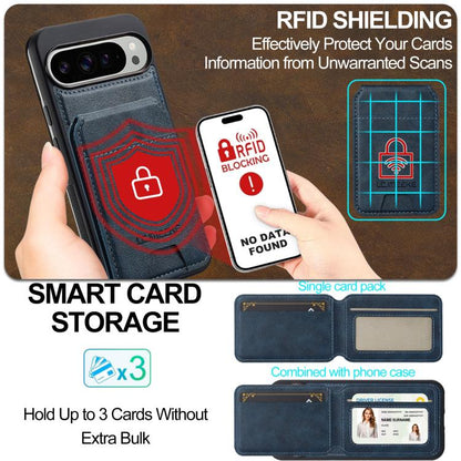 For Google Pixel 10 Pro XL LC.IMEEKE L3 Series Detachable RFID Card Bag Magsafe Phone Case(Blue) - Google Cases by LC.IMEEKE | Online Shopping UK | buy2fix