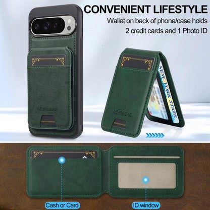 For Google Pixel 10 Pro XL LC.IMEEKE L3 Series Detachable RFID Card Bag Magsafe Phone Case(Green) - Google Cases by LC.IMEEKE | Online Shopping UK | buy2fix