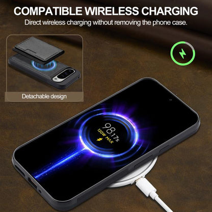 For Google Pixel 10 Pro XL LC.IMEEKE L5 Series Detachable RFID Card Bag Magsafe Phone Case(Black) - Google Cases by LC.IMEEKE | Online Shopping UK | buy2fix