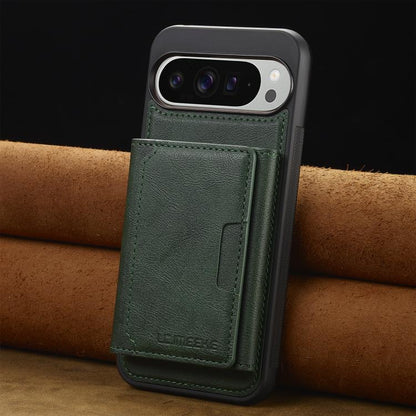For Google Pixel 10 Pro XL LC.IMEEKE L5 Series Detachable RFID Card Bag Magsafe Phone Case(Green) - Google Cases by LC.IMEEKE | Online Shopping UK | buy2fix