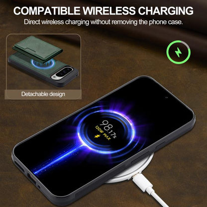 For Google Pixel 10 / 10 Pro LC.IMEEKE L5 Series Detachable RFID Card Bag Magsafe Phone Case(Green) - Google Cases by LC.IMEEKE | Online Shopping UK | buy2fix