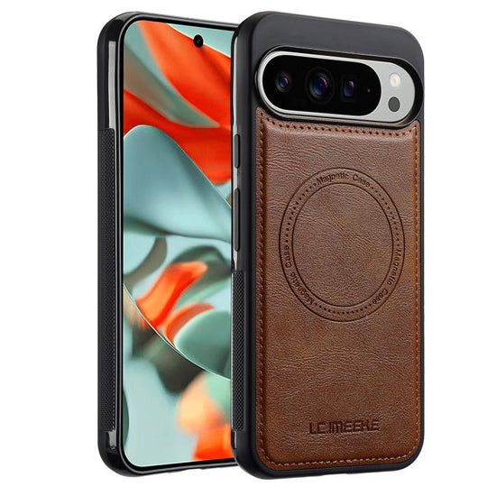 For Google Pixel 10 / 10 Pro LC.IMEEKE Magsafe Phone Case(Brown)