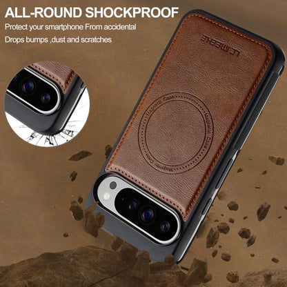 For Google Pixel 10 / 10 Pro LC.IMEEKE Magsafe Phone Case(Brown) - Google Cases by LC.IMEEKE | Online Shopping UK | buy2fix