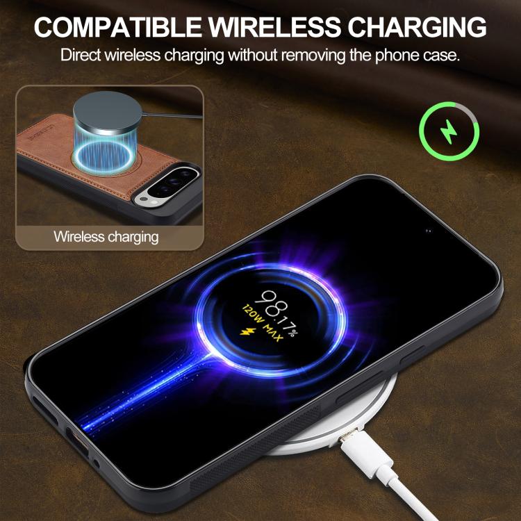 For Google Pixel 10 / 10 Pro LC.IMEEKE Magsafe Phone Case(Brown) - Google Cases by LC.IMEEKE | Online Shopping UK | buy2fix