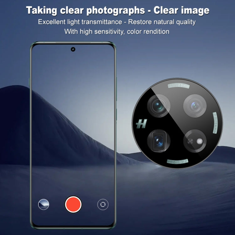 For OnePlus 12 5G imak Black Version HD Glass Rear Camera Lens Film, Self-positioning Version by imak