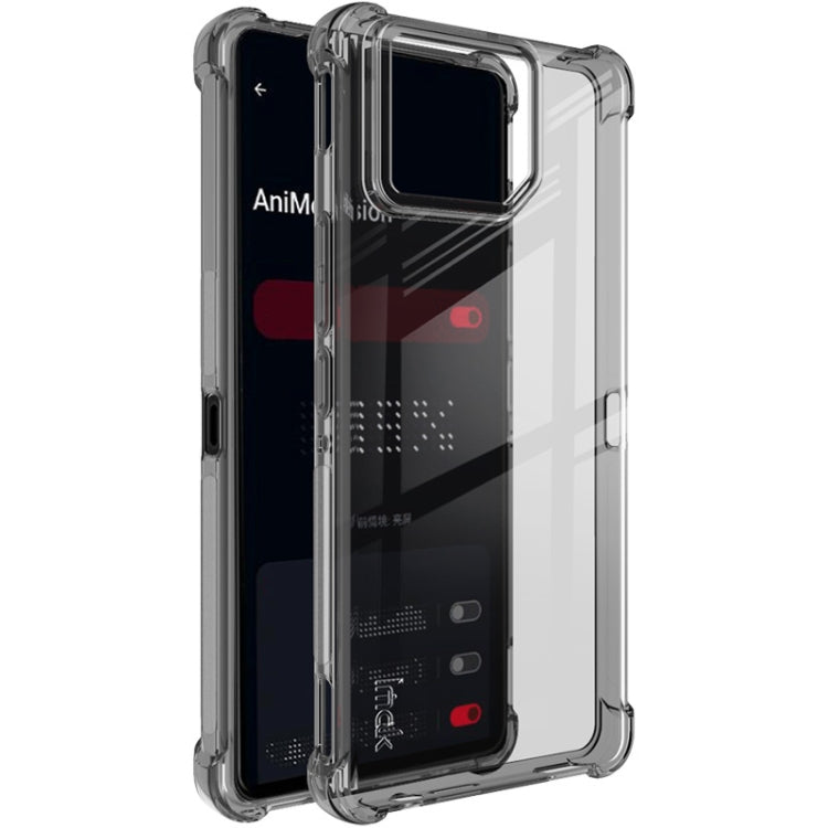 For Asus ROG Phone 9 / ROG Phone 9 Pro imak Shockproof Airbag TPU Phone Case(Transparent Black) - ASUS Cases by imak | Online Shopping UK | buy2fix