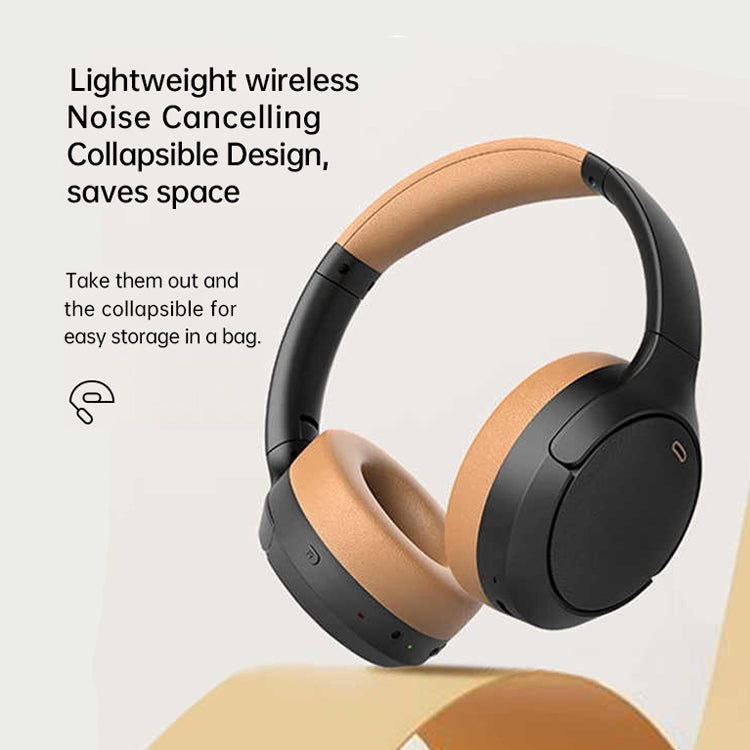 BT056 Noise Reduction Sports Stereo Wireless Deep Bass On-Ear Bluetooth Earphone(Beige) - Headset & Headphone by buy2fix | Online Shopping UK | buy2fix