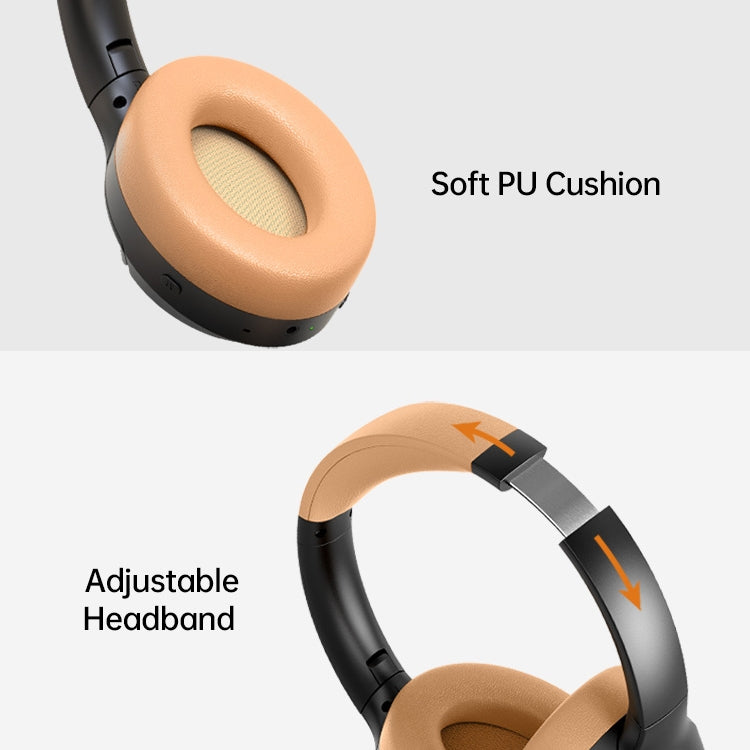 BT056 Noise Reduction Sports Stereo Wireless Deep Bass On-Ear Bluetooth Earphone(Beige) - Headset & Headphone by buy2fix | Online Shopping UK | buy2fix