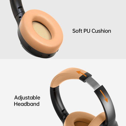 BT056 Noise Reduction Sports Stereo Wireless Deep Bass On-Ear Bluetooth Earphone(Black Brown) - Bluetooth Earphone by buy2fix | Online Shopping UK | buy2fix