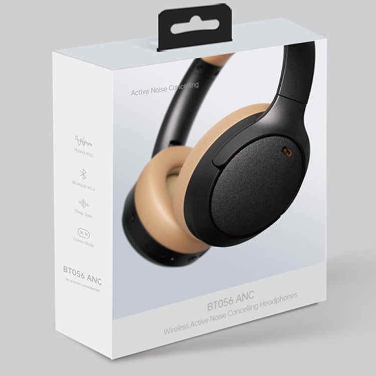 BT056 Noise Reduction Sports Stereo Wireless Deep Bass On-Ear Bluetooth Earphone(Beige) - Headset & Headphone by buy2fix | Online Shopping UK | buy2fix