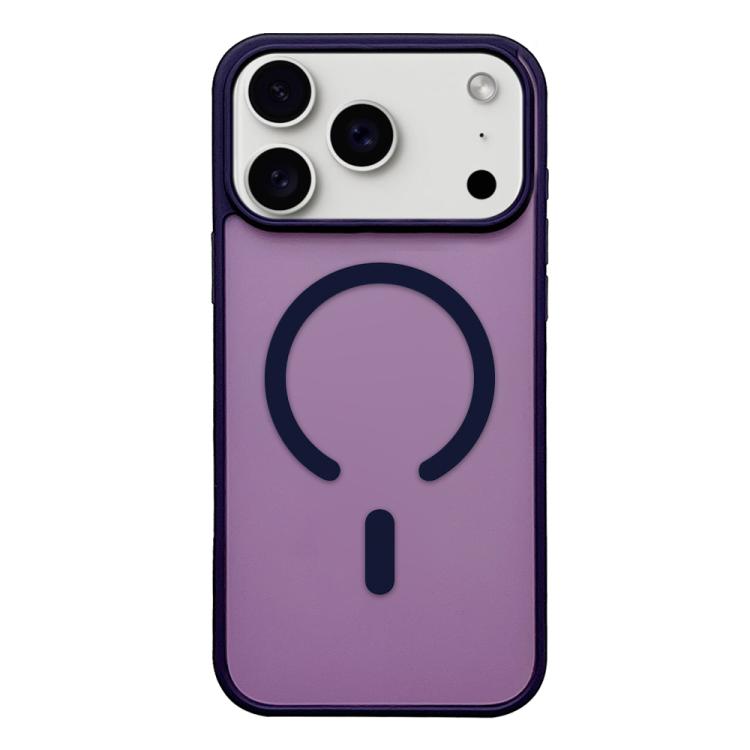 For iPhone 17 Pro Max Frosted Skin Feel MagSafe Phone Case(Dark Purple) - iPhone 17 Pro Max Cases by buy2fix | Online Shopping UK | buy2fix