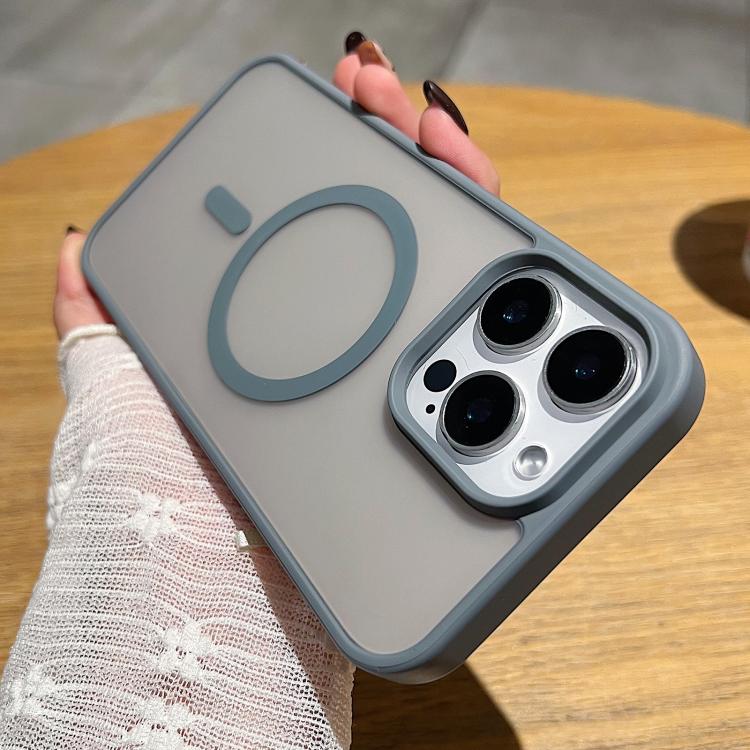 For iPhone 17 Pro Max Frosted Skin Feel MagSafe Phone Case(Titanium Gray) - iPhone 17 Pro Max Cases by buy2fix | Online Shopping UK | buy2fix