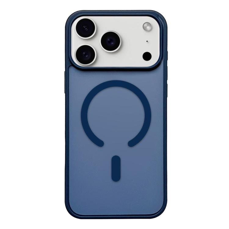 For iPhone 17 Pro Frosted Skin Feel MagSafe Phone Case(Dark Blue) - iPhone 17 Pro Cases by buy2fix | Online Shopping UK | buy2fix