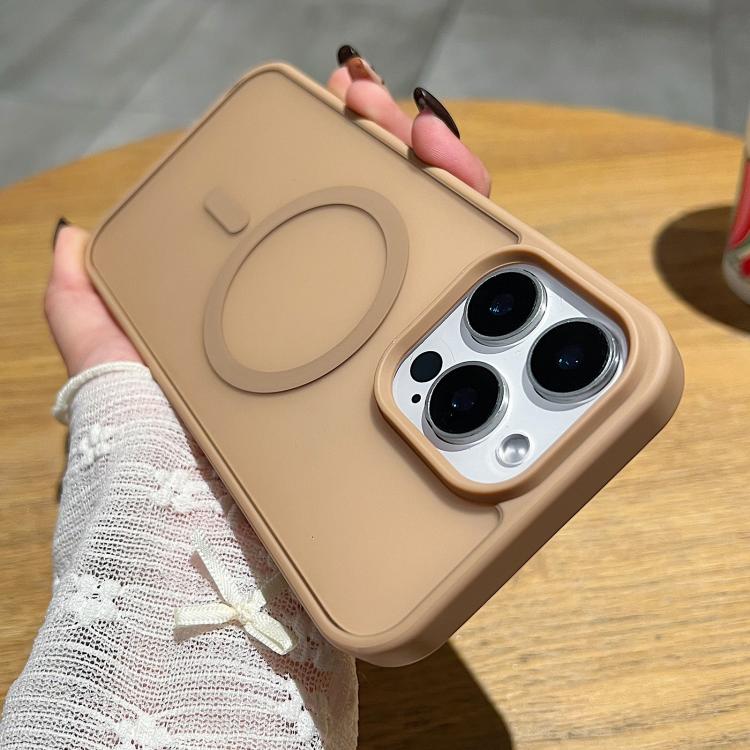 For iPhone 17 Frosted Skin Feel MagSafe Phone Case(Desert Gold) - iPhone 17 Cases by buy2fix | Online Shopping UK | buy2fix