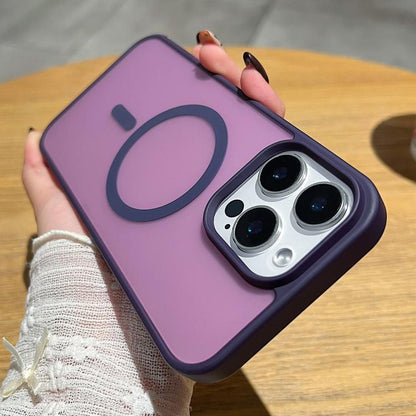 For iPhone Air Frosted Skin Feel MagSafe Phone Case(Dark Purple) - iPhone Air Cases by buy2fix | Online Shopping UK | buy2fix