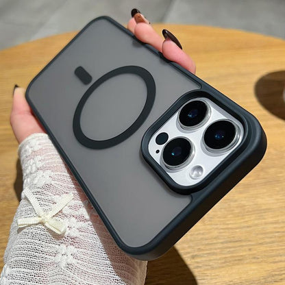 For iPhone Air Frosted Skin Feel MagSafe Phone Case(Black) - iPhone Air Cases by buy2fix | Online Shopping UK | buy2fix