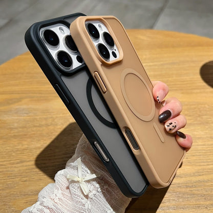 For iPhone 17 Pro Frosted Skin Feel MagSafe Phone Case(Desert Gold) - iPhone 17 Pro Cases by buy2fix | Online Shopping UK | buy2fix