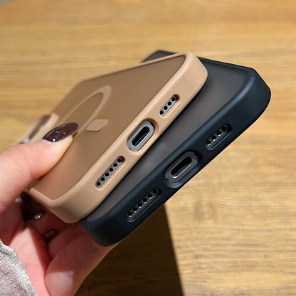 For iPhone 17 Pro Frosted Skin Feel MagSafe Phone Case(Desert Gold) - iPhone 17 Pro Cases by buy2fix | Online Shopping UK | buy2fix