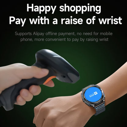 ET492 1.43 inch AMOLED Screen Silicone Strap Smart Watch Supports ECG/Blood Sugar Monitoring(Black) - Smart Watches by buy2fix | Online Shopping UK | buy2fix