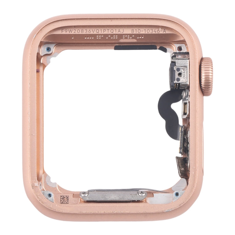 For Apple Watch Series 5 40MM LTE Aluminium Alloy Middle Frame Bezel Plate with Crown Spin Axis Flex Cable(Gold) by buy2fix