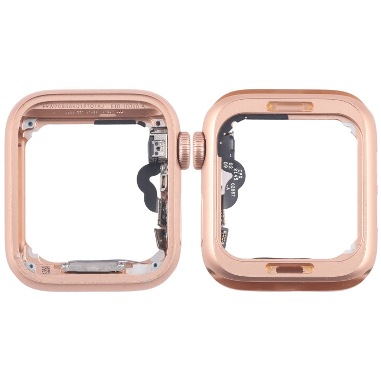 For Apple Watch Series 4 40MM GPS Aluminium Alloy Middle Frame Bezel Plate with Crown Spin Axis Flex Cable(Gold) by buy2fix