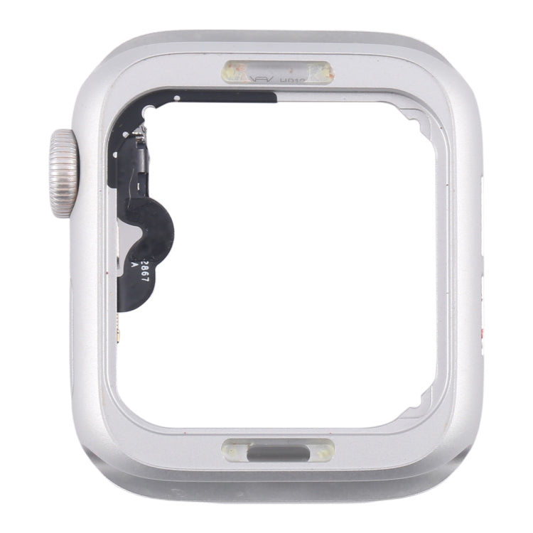 For Apple Watch Series 5 40MM GPS Aluminium Alloy Middle Frame Bezel Plate with Crown Spin Axis Flex Cable(Silver) by buy2fix