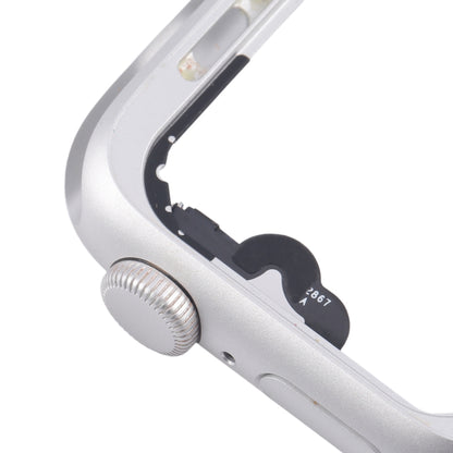 For Apple Watch Series 4 44MM LTE Aluminium Alloy Middle Frame Bezel Plate with Crown Spin Axis Flex Cable(Silver) by buy2fix