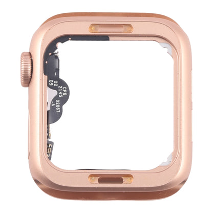 For Apple Watch Series 5 44MM LTE Aluminium Alloy Middle Frame Bezel Plate with Crown Spin Axis Flex Cable(Gold) by buy2fix
