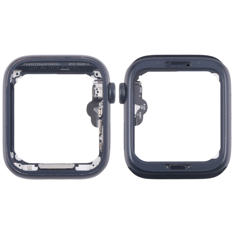 For Apple Watch SE 2022 44MM GPS Aluminium Alloy Middle Frame Bezel Plate with Crown Spin Axis Flex Cable(Midnight) by buy2fix