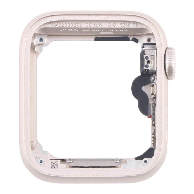 For Apple Watch SE 2022 44MM GPS Aluminium Alloy Middle Frame Bezel Plate with Crown Spin Axis Flex Cable(Starlight) by buy2fix