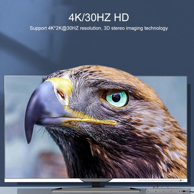 Measy MT4324 4K 30Hz 2 In 4 Out HDMI Matrix Switch Support Seamless Switching, AU Plug(Black) - Switch by Measy | Online Shopping UK | buy2fix